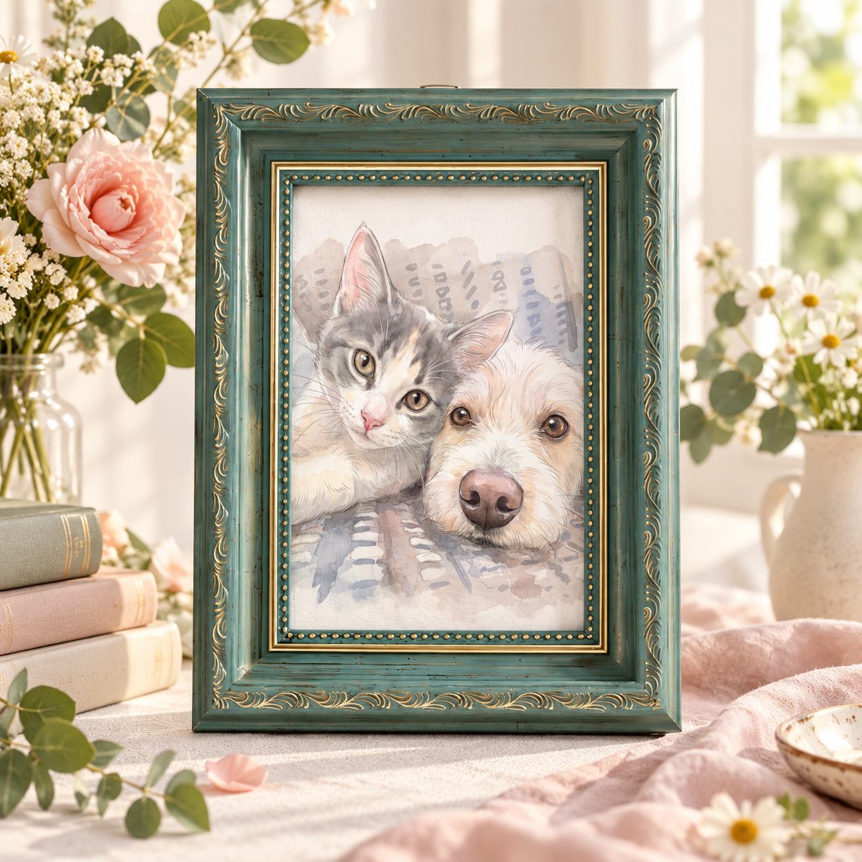 Styled Lala's Marie artwork in exact photo frame