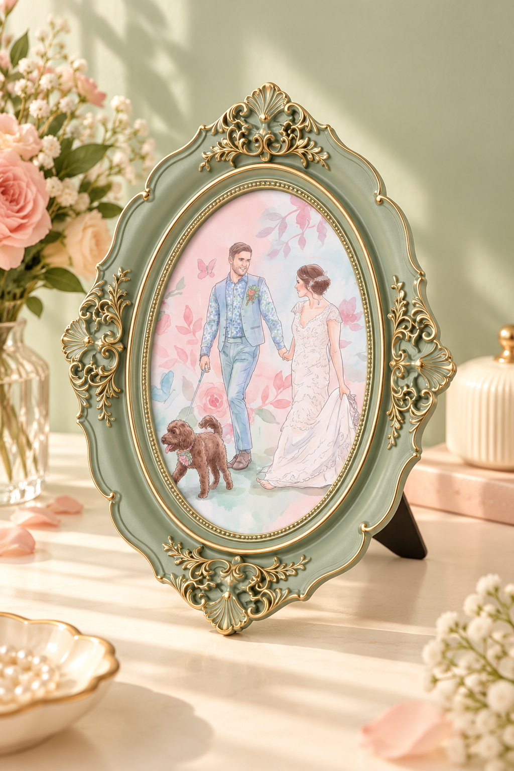Styled Lala's Marie artwork in exact photo frame